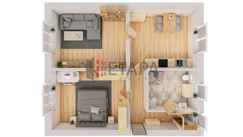 Prodej zděného bytu  vhodného jako apartmán na Šumavě ve Volarech