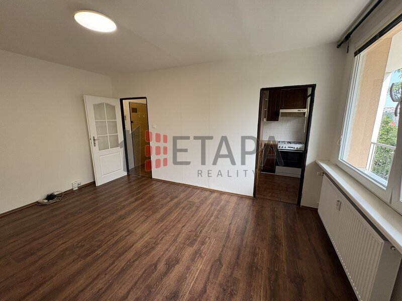 Pronájem bytu 1+1 26 m² s lodžií 6 m² v ulici V zápolí, Praha - Michle
