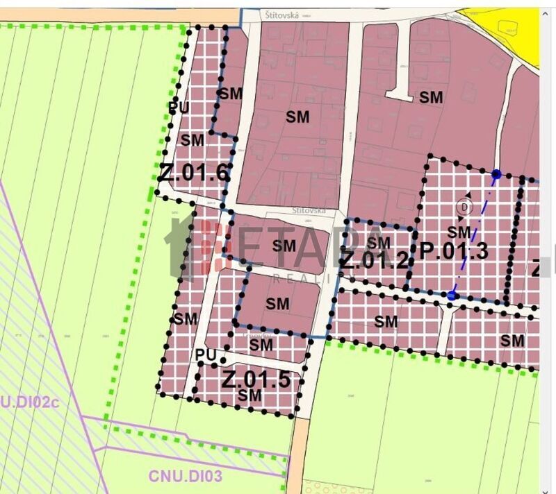 Prodej pozemku pro výstavbu rodinných domů ve Spáleném Poříčí